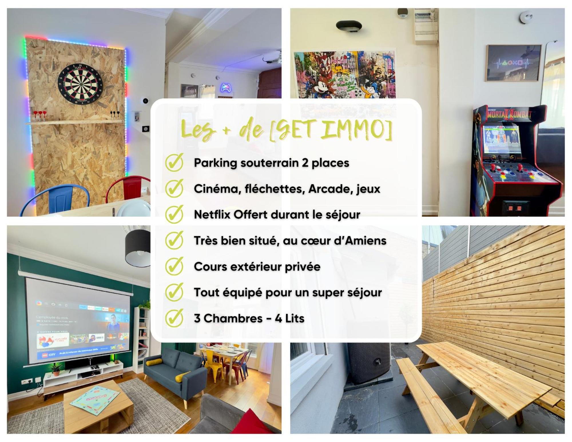 Maison 3Ch - Cinema - Game Room - Parking - Gare อาเมียงส์ ภายนอก รูปภาพ